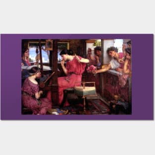 Penelope and her Suitors - John WIlliam Waterhouse Posters and Art